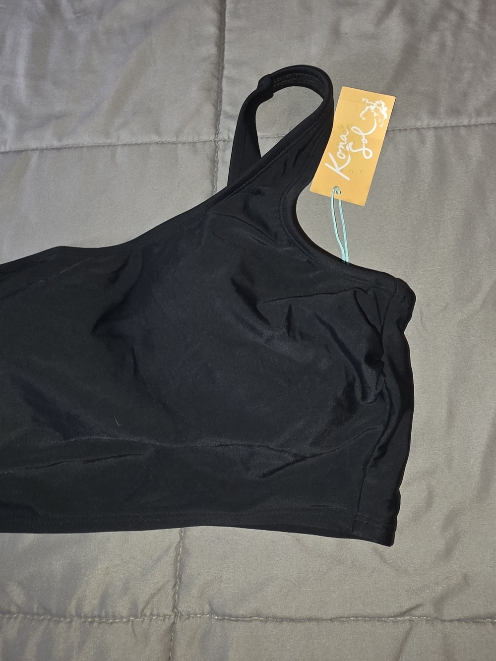 Kona Sol Black Wireless Crop Bra - Women's Intimates